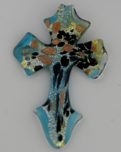 Murano Cross (3 x2 in.) # 05 - Click Image to Close